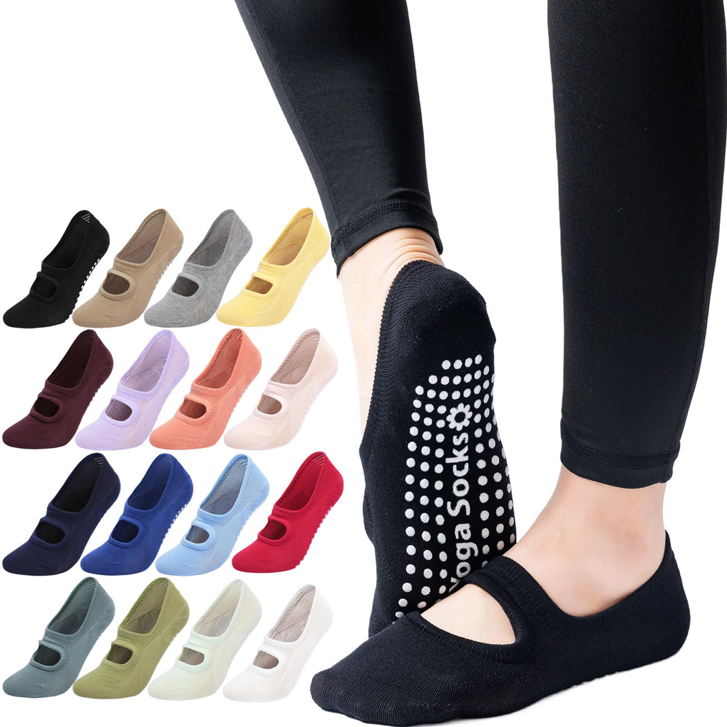 Pilates Yoga Sport - Chaussettes de yoga pour femmes de