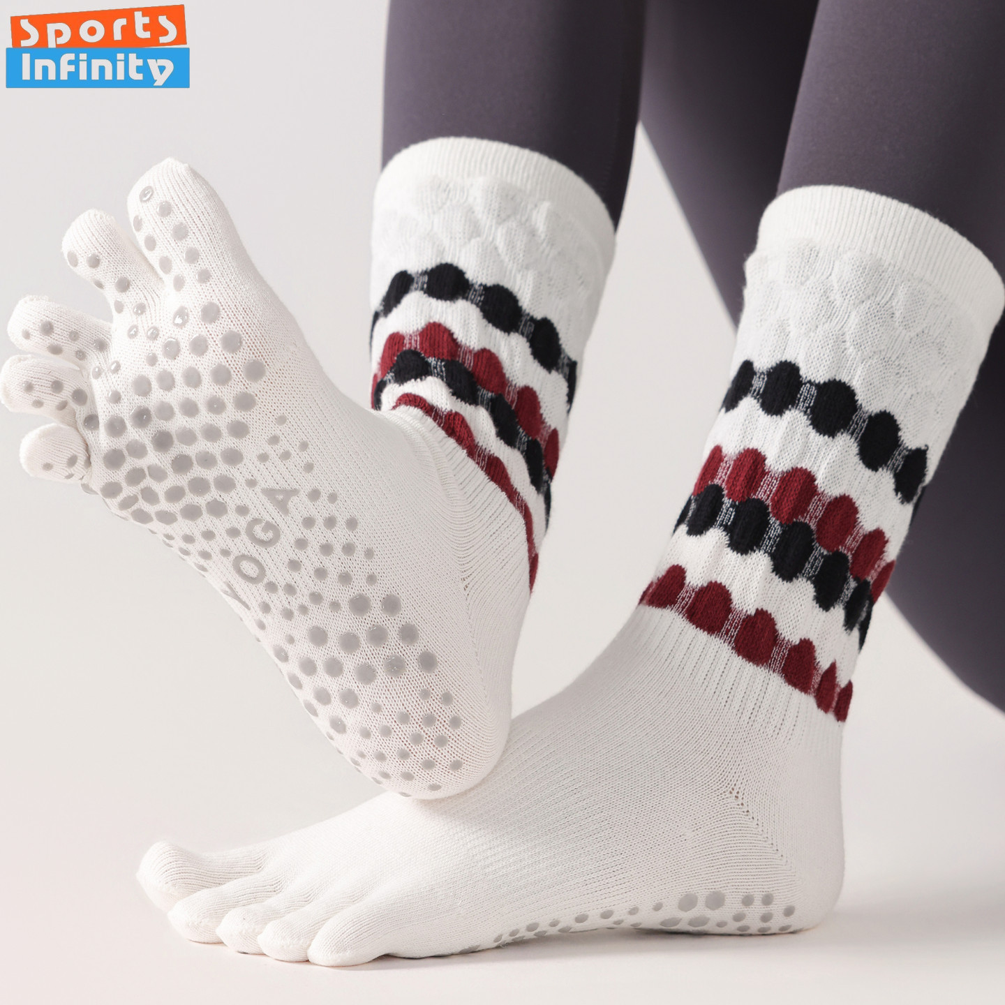 Pilates Yoga Sport - Chaussettes de Yoga à cinq doigts