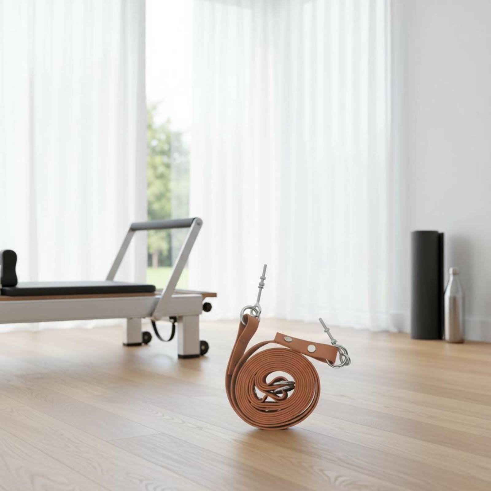 Pilates & Yoga Unleashed Studio Tuckahoe - Sangle double boucle Reformer confortable pour