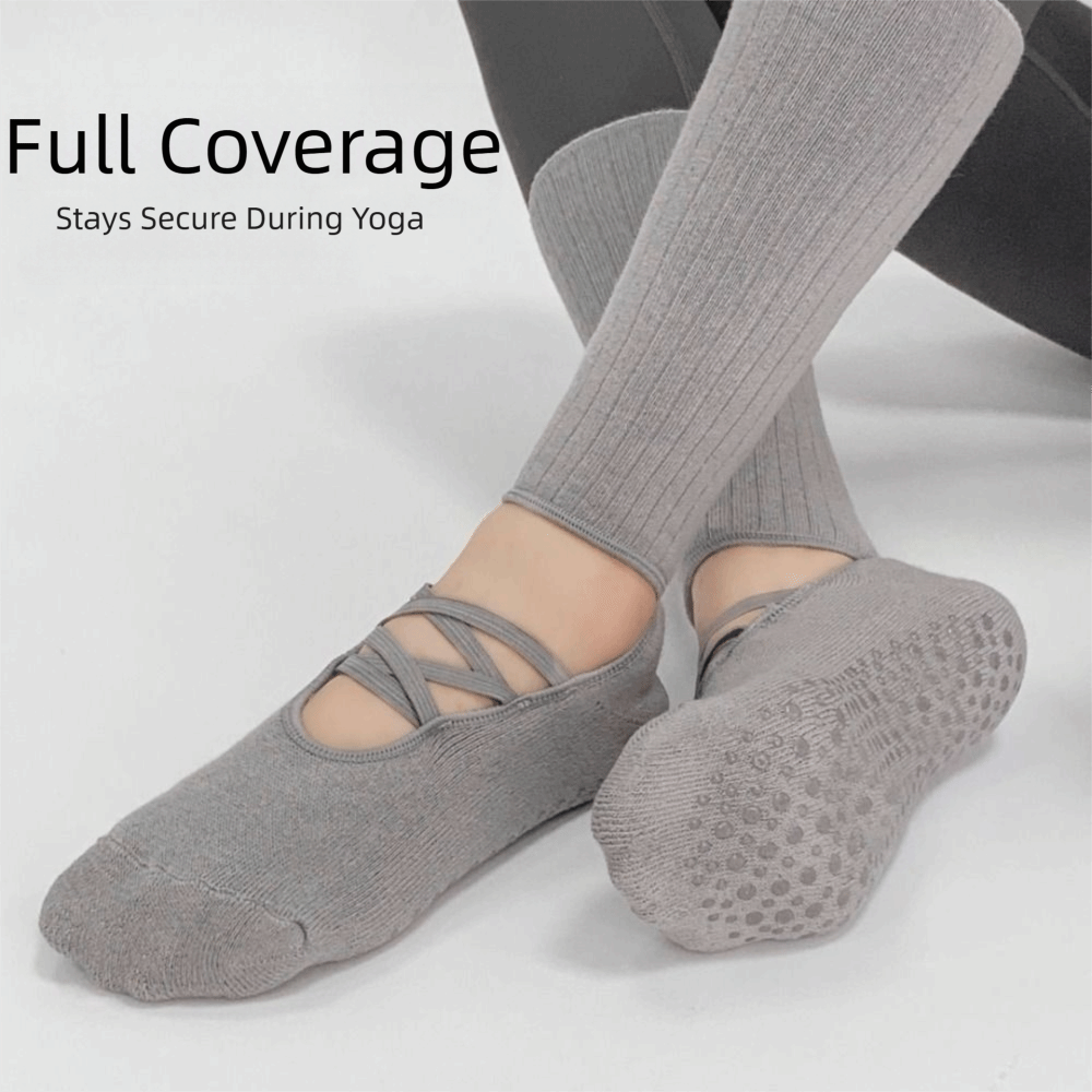 Pilates Yoga Youtube - Chaussettes de Pilates en tissu respirant,