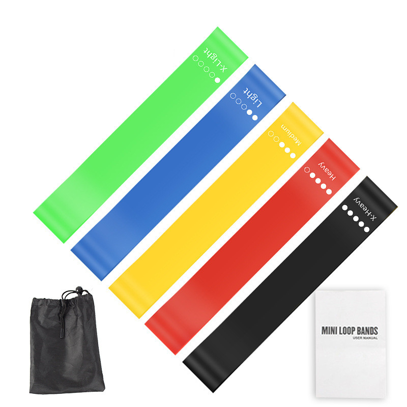 Pilates Yoga Board - Ensemble de 5 bandes de résistance