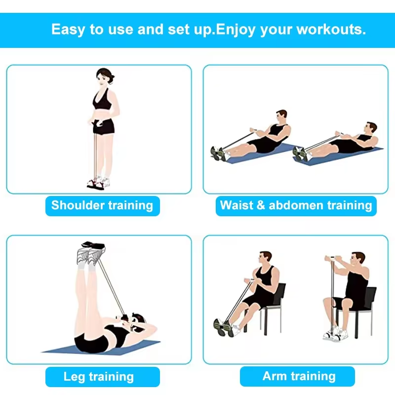 Bandes de résistance à 4 tubes - Pilates Yoga Board avis et prix