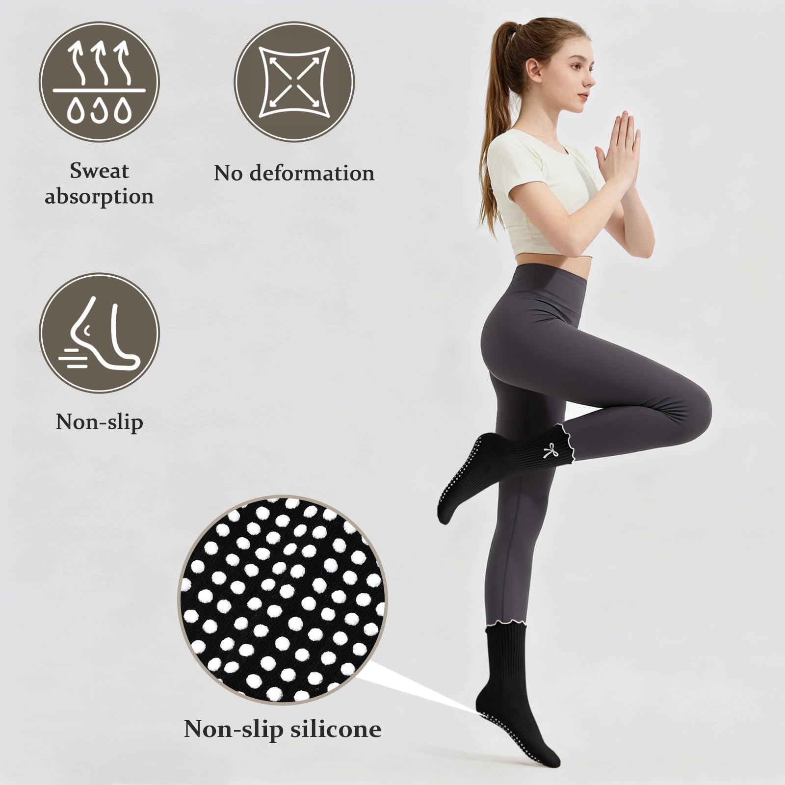 Chaussettes de Pilates antidér - Pilates Yoga Youtube avis et prix