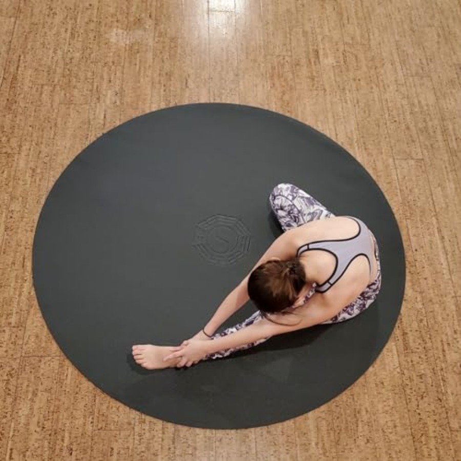 Tapis de yoga rond de 72 po de - Pilates Yin Yoga avis et prix